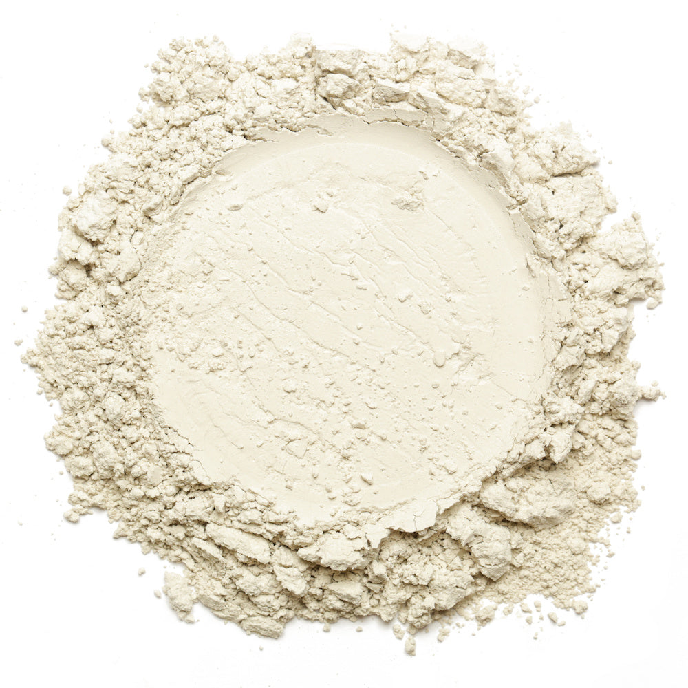 Chondroitin white powder on a white background