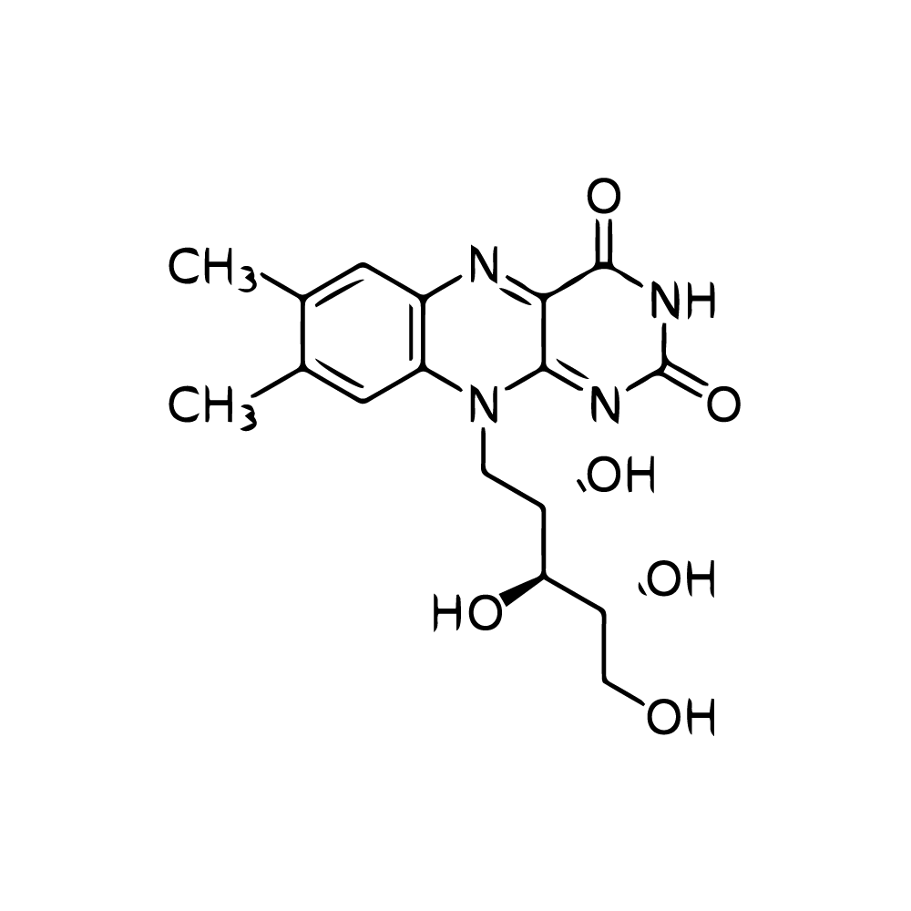 Vitamin B2 chemical structure